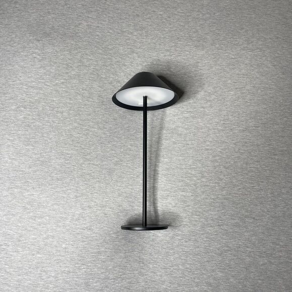 Black Cordless Rechargeable Bedside Touch Table Lampshade - Picture 5 of 8
